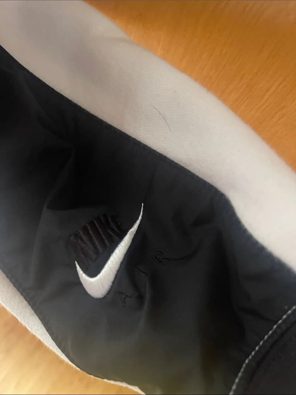 Nike Air White, Red & Black Colorblock Zip Hoodie